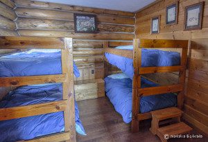 Bunk beds in the Bears Den Cabin